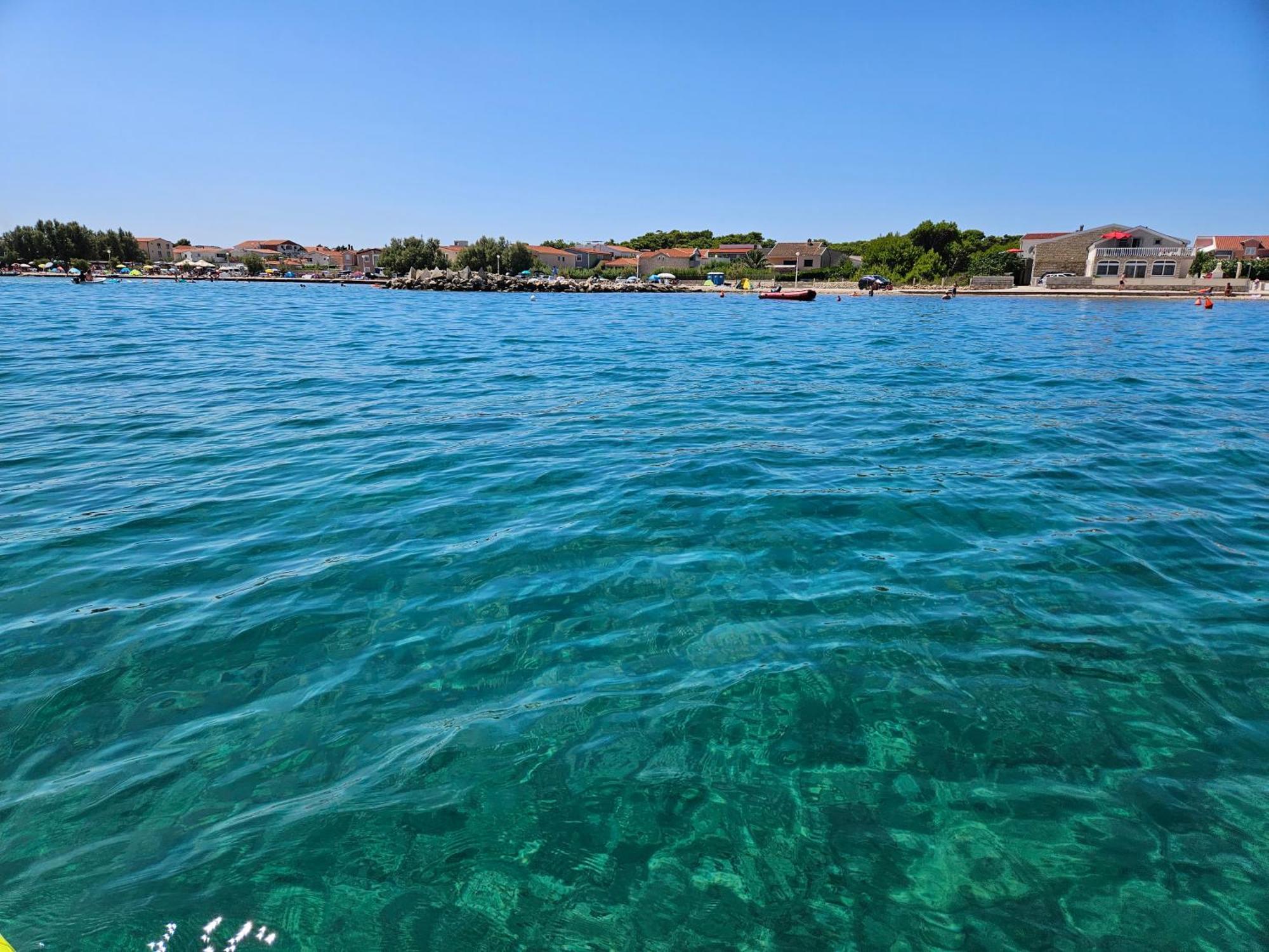 Familien Ferienhaus Vir Croatia 150M Strand Restaurant Einkaufen Bagian luar foto